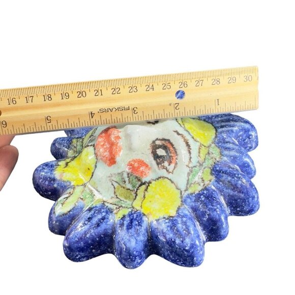 Italian Art Pottery Sun Figural Anthropomorphic Figure Hand Made Signed Pesitano - Picture 12 of 12